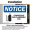 Signmission Compressed Non-Flammable Gas Sign, Vinyl Decal, 14in W x 10in L, 2PK OS-2PACK-NS-D-1014-L-10758 - alternate 4
